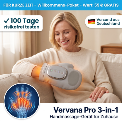 Lockere, warme Hände in 15 Minuten – mit dem Vervana Pro