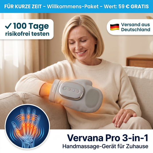Lockere, warme Hände in 15 Minuten – mit dem Vervana Pro