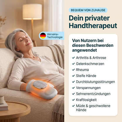 Lockere, warme Hände in 15 Minuten – mit dem Vervana Pro